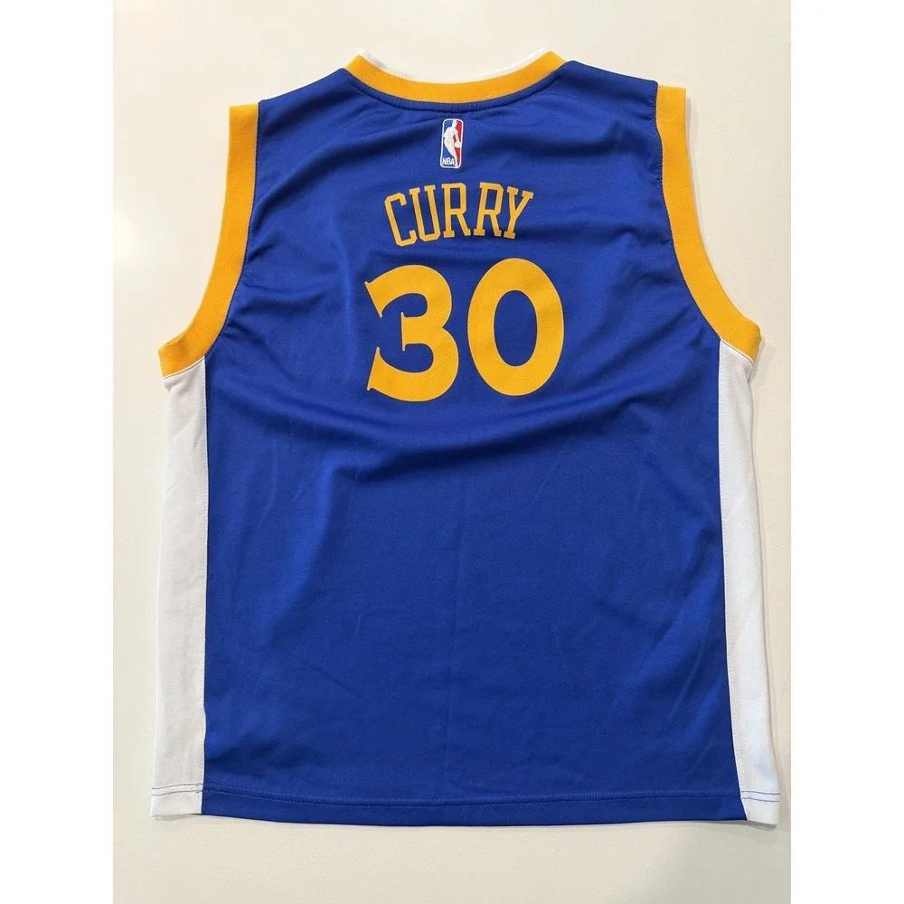 Adidas Golden State Warriors Stephen Curry 30 Swingman NBA Jersey Blue Mens XL
